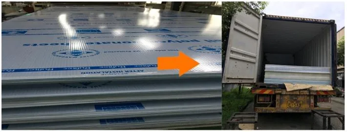 2.1x5.8m Hoja de policarbonato con resistencia a la llama UL94 V-0 9