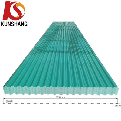 Hojas de techo de PVC onduladas Hojas de techo de UPVC onduladas Grisa Tejas de techo plano Material de construcción