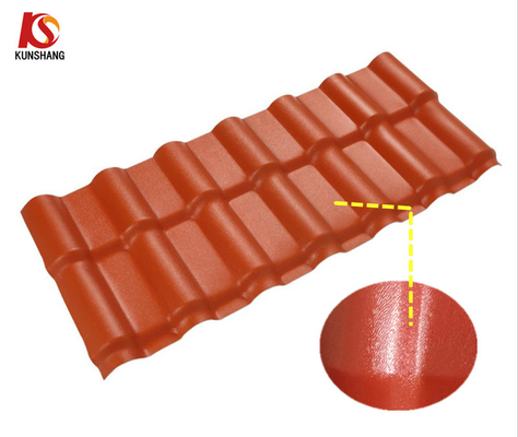Material de construcción de tejas de PVC ligero resistente a los rayos UV
