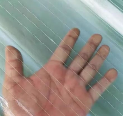 Hoja de techo de fibra de vidrio FRP translúcida para tragaluces