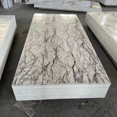 Panel de pared de mármol de PVC para decoraciones interiores