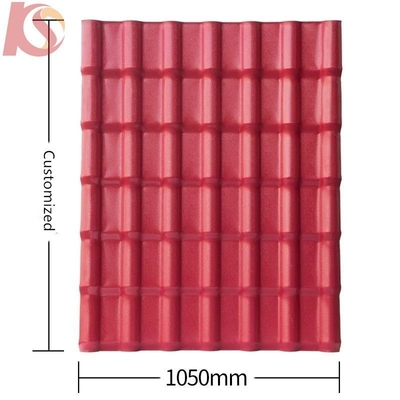 Resistencia al calor de la hoja sintética ASA personalizada -40 70 grados centígrados para tejas de resina elegantes y duraderas