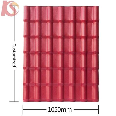 Teja para tejado de resina duradera de PVC sintético ASA personalizada