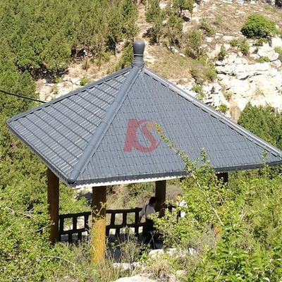 Teja para tejado de resina duradera de PVC sintético ASA personalizada