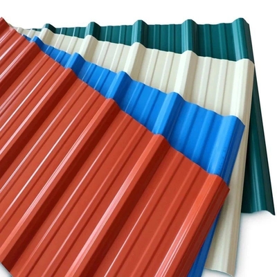 Hojas de techo de UPVC de alta resistencia de ladrillo rojo con revestimiento ASA colorido y OEM Sí