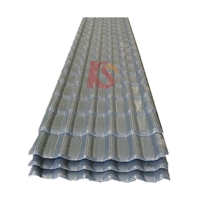Largura personalizada 2.3-3.0MM ASA PVC Resin Tile Hoja de techo corrugado trapezoidal para alta resistencia a los impactos y fuerte