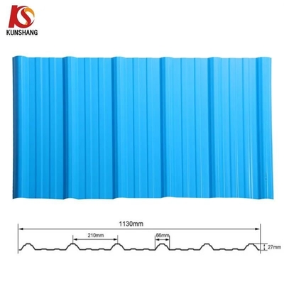 Fácil de instalar PVC techo corrugado de plástico Telha Trapezoidal UPVC cubierta de chapa para la industria llana y duradera