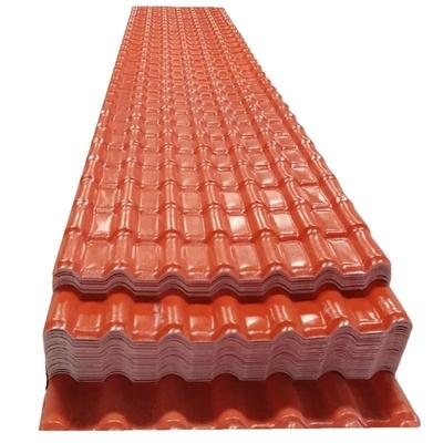 4500-6000m2 por contenedor Hoja de techo de PVC española 1050mm aislamiento térmico acústico ASA Techo de techo de resina sintética