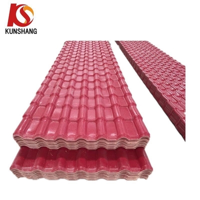 2.3-3.0 mm espesor plástico industrial doméstico ASA paneles de techo de aislamiento corrugado español láminas con azulejos S