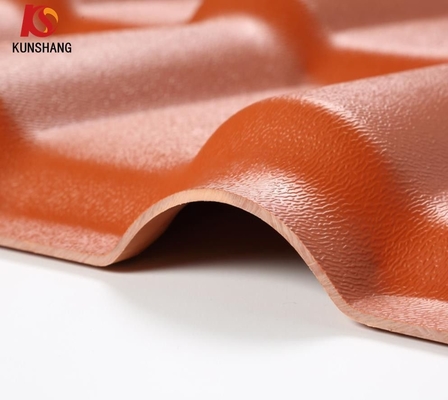 1050mm Antirruja ASA Spanish Resin Roof Tile UPVC Panel de tejas onduladas de plástico Rendimiento superior y longevidad