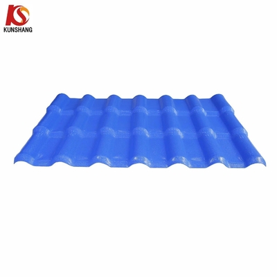 Tejas de techo de resina sintética de colores onduladas de color naranja rojo ASA PVC de tela española
