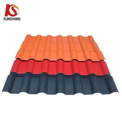 35.00cm * 30.00cm * 15.00cm Tamaño del paquete Larga duración de vida ASA UPVC Hoja de techo colonial Teja PVC Spanish techo