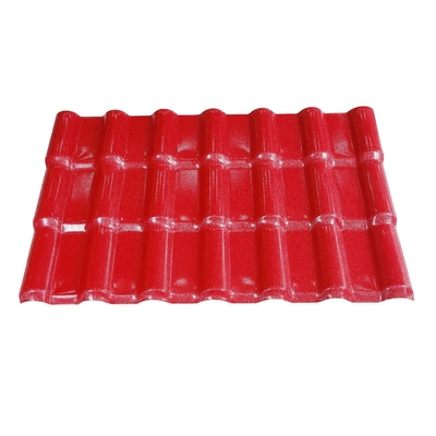 2.000kg Paquete Peso bruto 880mm UPVC Teja Espanola Hoja de techo española de color recubierto de PVC tejas de techo de resina sintética