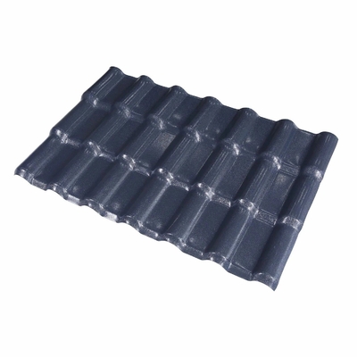 2.000kg Paquete Peso bruto 880mm UPVC Teja Espanola Hoja de techo española de color recubierto de PVC tejas de techo de resina sintética