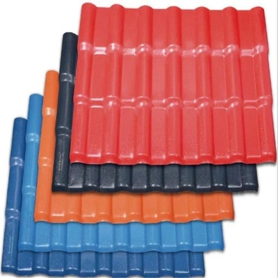 Tejas de techo de PVC personalizadas para ensamblaje fácil de resina sintética PVC tejas de techo españolas en estilo español