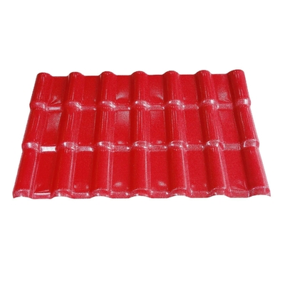 ASA Hoja de techo de resina sintética de terracota plástico de techo de PVC español para longitud personalizada y tamaño de 1050mm * 5694mm