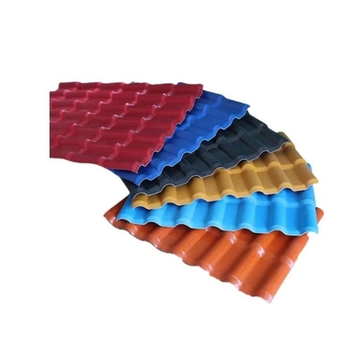 Diseño colorido Materiales de construcción de estilo español ASA Revestido de techo de tejas de PVC español con 2.000 kg de peso bruto del paquete