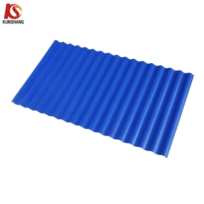 Panel de techo de plástico tejas de techo plano tejas de PVC tejas UPVC techo / hoja de techo 1070mmx5900mm para construcción