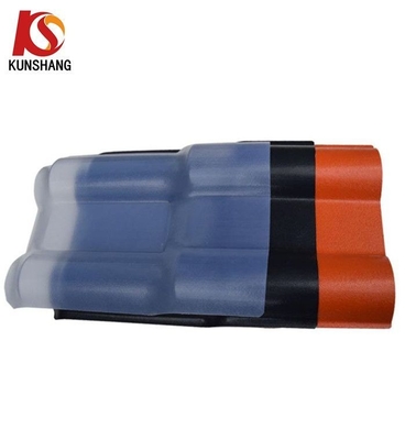 35.00cm * 30.00cm * 15.00cm Tamaño del paquete Techo anti-impacto de resina sintética ASA baldosas de hoja española para protección contra incendios B1