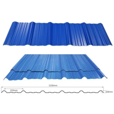 Tejas de techo plano aislamiento térmico personalizado PVC techo UPVC Lamina Techo para soluciones de construcción personalizadas