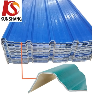 Hojas de techo de plástico ligero aislamiento térmico UPVC High Pit Tile 1070mm 35.00cm * 30.00cm * 15.00cm Tamaño del paquete