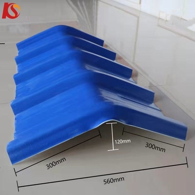 Hojas de techo de plástico ligero aislamiento térmico UPVC High Pit Tile 1070mm 35.00cm * 30.00cm * 15.00cm Tamaño del paquete