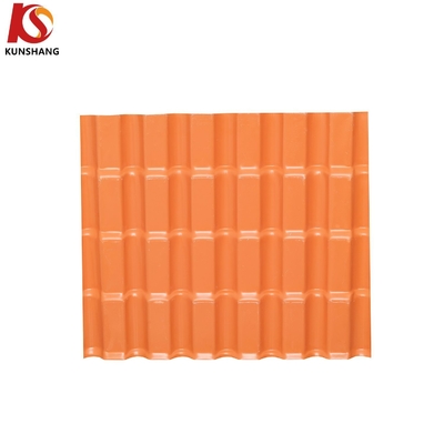 Colorida hoja de techo de PVC ASA Vastu Material de construcción compatible con 10 años de duración del color paquete Peso bruto 2.000kg