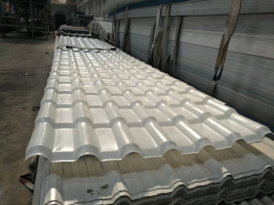 2.3mm espesor de PVC superficie de plástico de la cubierta de la hoja ASA UPVC Spanish techo de azulejos para el jardín del hogar