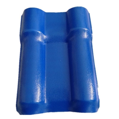 2.3-3.0MM Resina sintética Materiales sólidos para la construcción Trapezoidal ASA Plata de techo española Tejas duraderas y elegantes