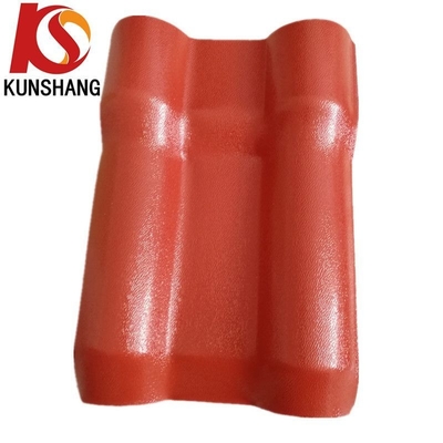 2.3-3.0MM Resina sintética Materiales sólidos para la construcción Trapezoidal ASA Plata de techo española Tejas duraderas y elegantes