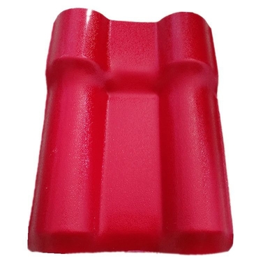 2.3-3.0MM Resina sintética Materiales sólidos para la construcción Trapezoidal ASA Plata de techo española Tejas duraderas y elegantes
