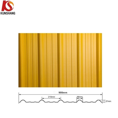 900 mm de ancho láminas de onda trapezoidal de color de plástico ASA PVC de la cubierta de la hoja para clientes OEM