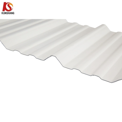 Tejas de techo plano PVC de plástico corrugado UPVC cubierta de la hoja de techo Trapezoidal de tejas ancho 910mm para sus requisitos del cliente