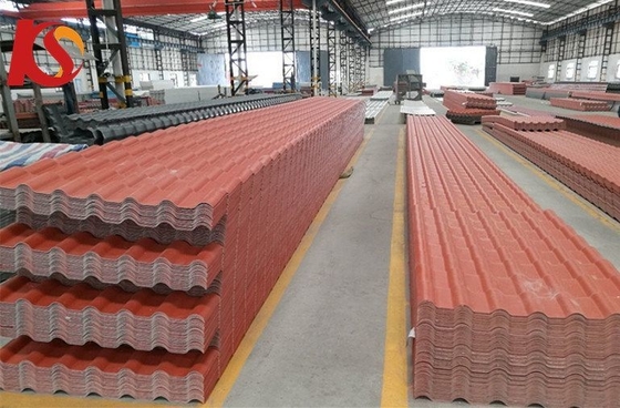 Tejas de techo de resina sintética de peso ligero con 30 años de vida útil y longitud personalizada ASA recubiertas de PVC español / UPVC