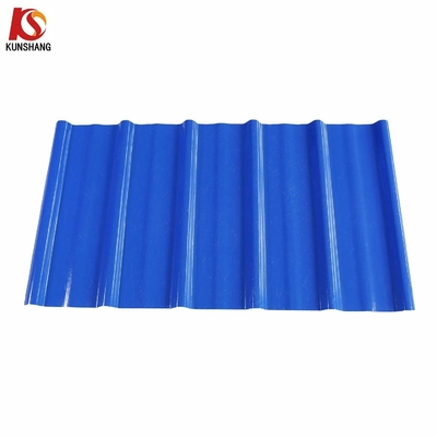 Hoja de techo de PVC trapezoidal de UPVC de colores personalizados ASA Tejas de techo superficiales para casas / almacenes de edificios / personalizados