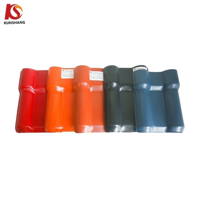 Tejas corrugadas de resina sintética de ASA PVC de larga duración y bajo mantenimiento para hoteles Código H.S. 39259000