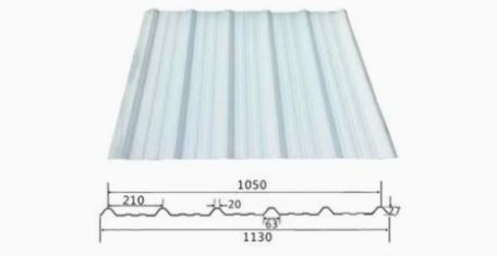 Tejas de techo plano Clásica UPVC cubiertas onduladas Hojas de techo de varios colores Lamina De PVC ancho 1130mm