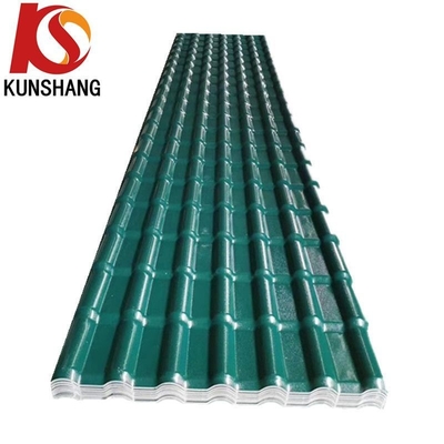 Paquete de la casa Tamaño 35.00cm * 30.00cm * 15.00cm ASA Techo de azulejos con excelente aspecto Hoja UPVC resistente al fuego y al agua
