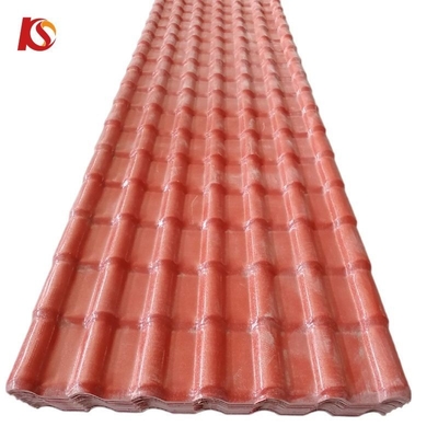 Techo de tejas de resina resistente al fuego y al agua ASA con color duradero de 15 años Código H.S. 39259000 longitud personalizada