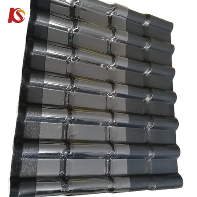 Techo de tejas de resina resistente al fuego y al agua ASA con color duradero de 15 años Código H.S. 39259000 longitud personalizada
