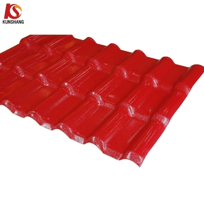S Cargamiento de azulejos Cantidad 4500-6000m2 por contenedor 1050mm Hoja de techo ASA cubierta Hojas de techo ASA PVC azulejos de resina sintética española