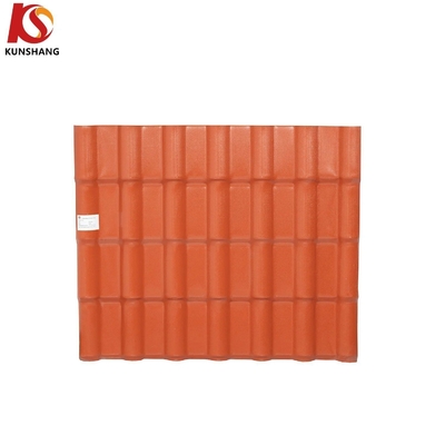 Código H.S. 39259000 Tejas S de alta resistencia de 1050 mm de ancho ASA PVC Tejas de techo de resina sintética para solución de materiales de construcción