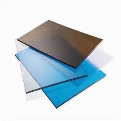 Duración 5800mm Material de construcción de plástico Techo de tejas Superficie terminada Tablero publicitario de policarbonato hoja sólida