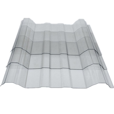 Capa de protección UV PC ondulado transparente de policarbonato / policarbonato Hoja de 0,8 mm-3 mm de grosor y anti-ultravioleta duradera