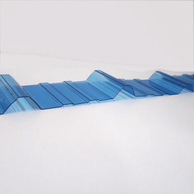 Capa de protección UV PC ondulado transparente de policarbonato / policarbonato Hoja de 0,8 mm-3 mm de grosor y anti-ultravioleta duradera