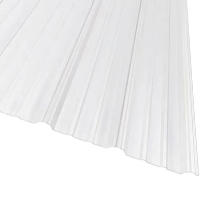 Hoja de techo de policarbonato alto brillante para techos corrugados 720 mm de ancho y diseño ecológico 1.2G / M3 Densidad
