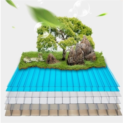 Protección contra la lluvia de color marrón alto brillante Holes de policarbonato de plástico con espesor de material duradero de 4 mm-40 mm