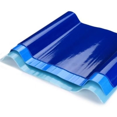 Protección UV 900mm Hoja de fibra de vidrio de FRP para aplicaciones de techos industriales