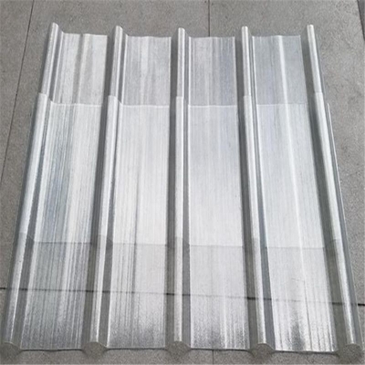 Tejas de techo de pared divisoria industrial de FRP con diferentes opciones de espesor y ancho de 720-1130 mm