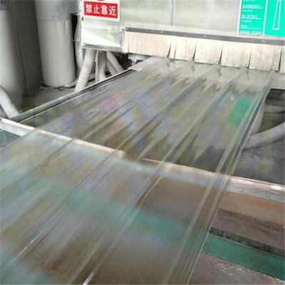 Tejas de techo de pared divisoria industrial de FRP con diferentes opciones de espesor y ancho de 720-1130 mm